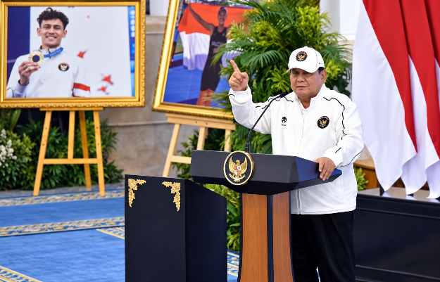Presiden Lepas Kontingen Asian Games 2026, Presiden Prabowo : Latihan, latihan, latihan. Itu saya pegang terus...